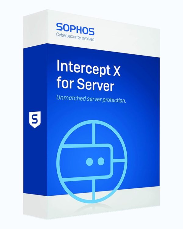 Sophos Central Intercept X Advanced for Server with XDR (1 - 9 Servers) - 36 Months