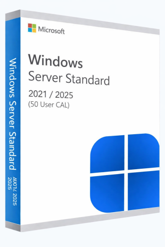 Windows Server 2021/2025 - (50 User CAL) Lifetime License Key